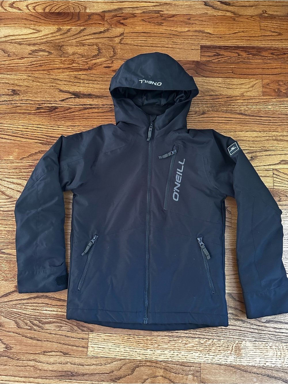 O'Neill Black Hooded Kids Ski & Snowboard Jacket